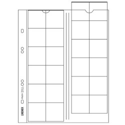 Lot de 5 feuilles supplémentaires pour 24 monnaies de 34 mm