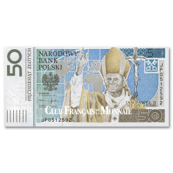 50 Zloty Pologne 2006 - Canonisation Jean-Paul II