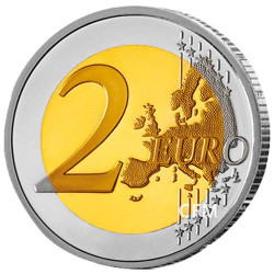 2 Euro enduite Jacques Chirac