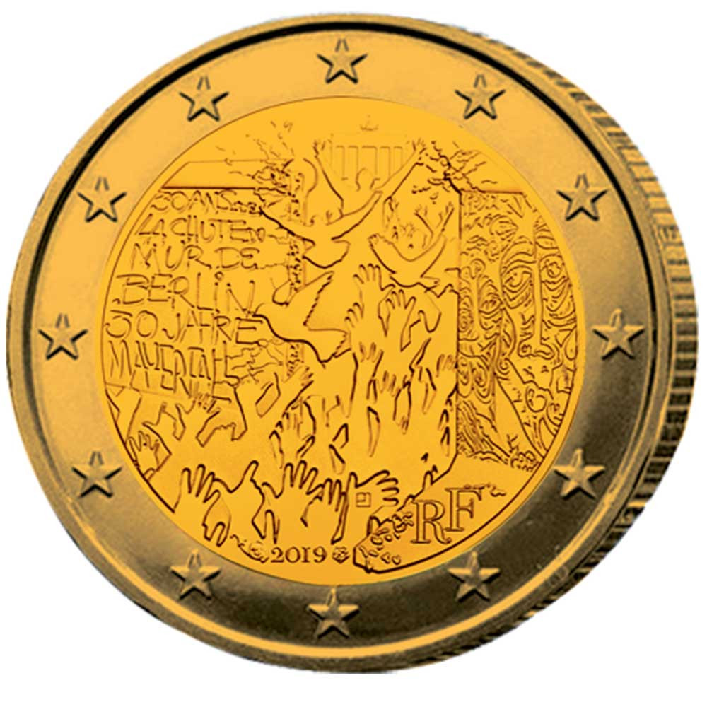 2-euro-france-mur-de-berlin-2019-dor-e