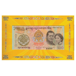 100 Ngultrum Bhoutan 2011 -...