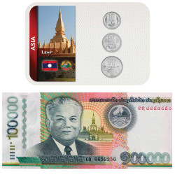 Lot des monnaies Laos