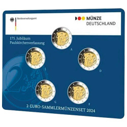 5 x 2 Euro Allemagne BU...