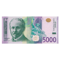 5000 Dinars Serbie 2010