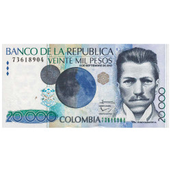 20 000 Pesos Colombie 2013...