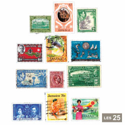 25 timbres Jamaïque