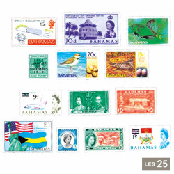 25 timbres Bahamas