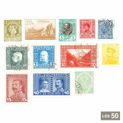 Lot de 50 timbres Balkans