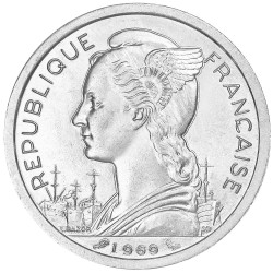 2 Francs La Réunion - Marianne