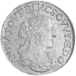 1/12 Écu Argent 1664-1668 -...