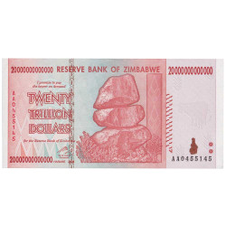 20 trillions Dollars Zimbabwe