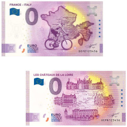 Lot 2 x 0 Euro billets...