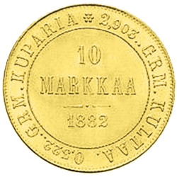 10 Markkaa Or Finlande - Aigle