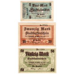 Lot 3 billets Allemagne...