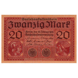 20 Marks Allemagne 1918