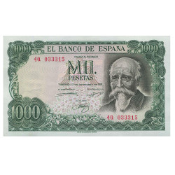 1000 Pesetas Espagne 1971