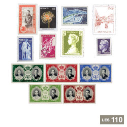 Lot 110 timbres Monaco