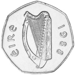 50 Pence Irlande 1988