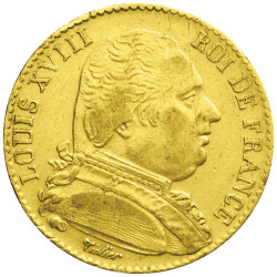 20 Francs Or Louis XVIII...