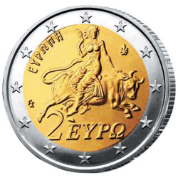 2 Euro Grèce 2010 - Déesse...