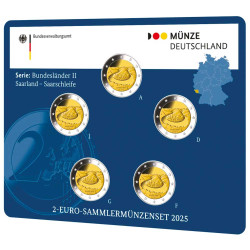 5 x 2 Euro Allemagne BU...